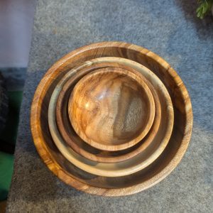 বাটি সেট/ Natural Solid Wood Bati Set [ BA1 ]