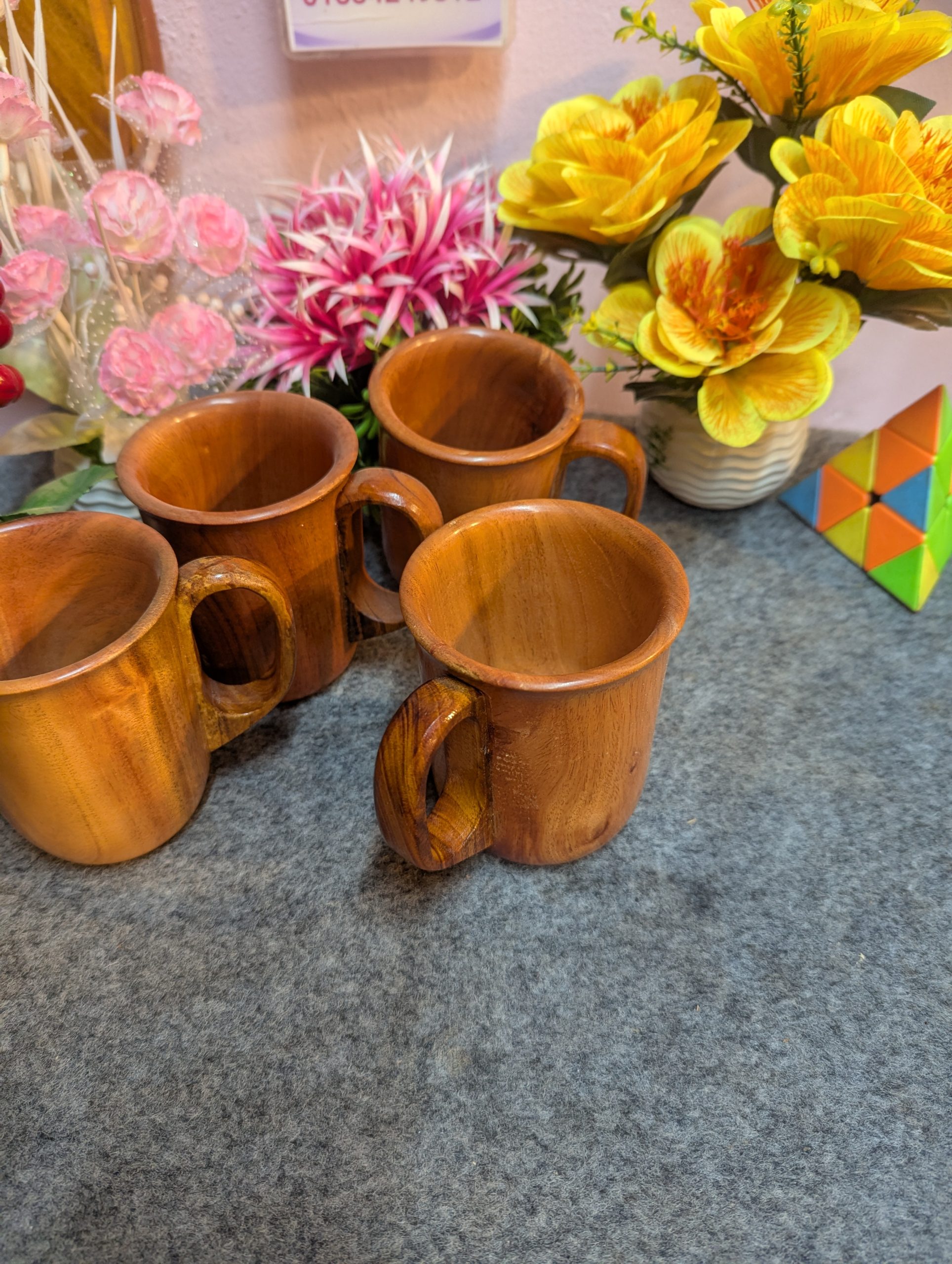 Natural Wooden Water Mug[ RB-04]
