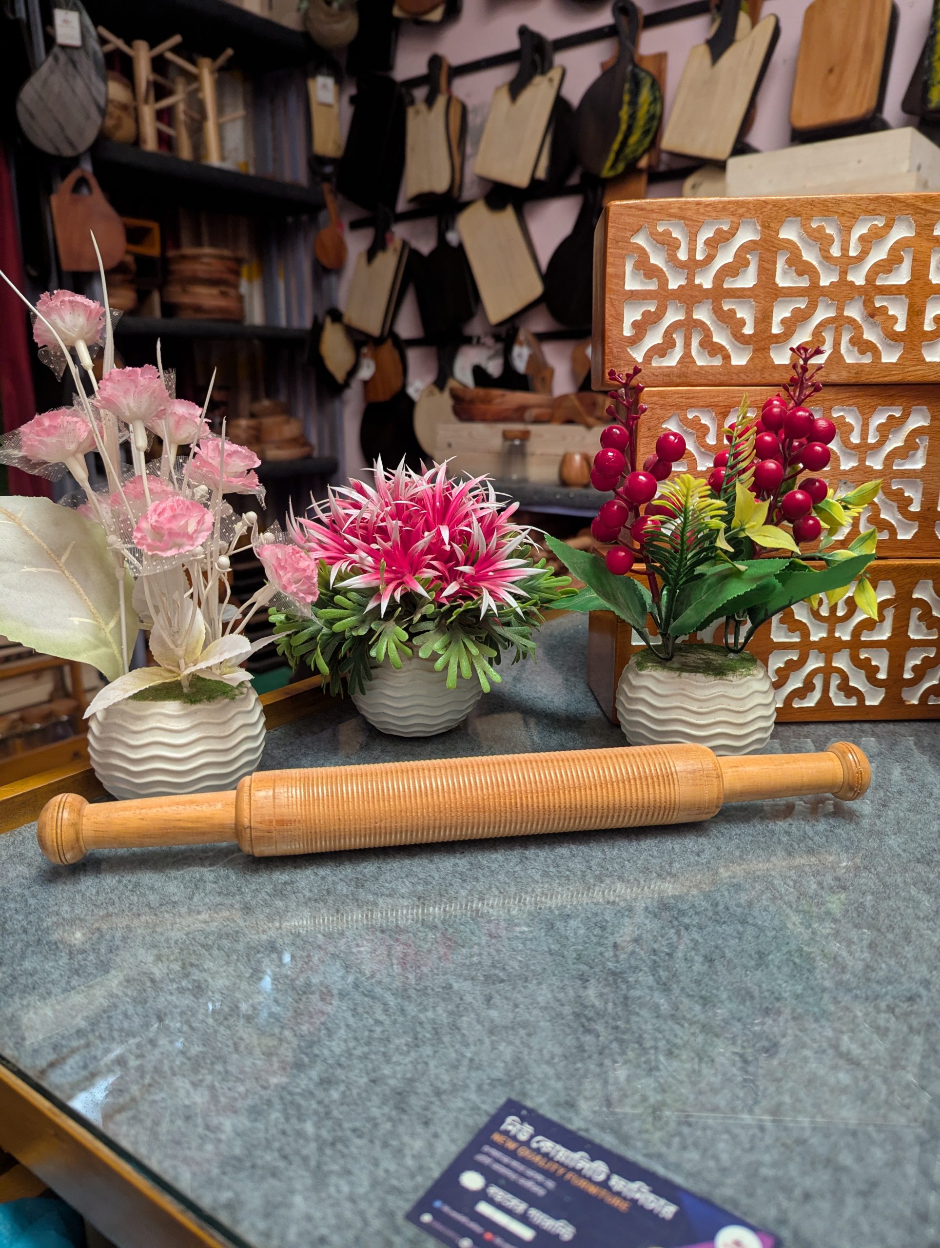 কাটা বেলুন /Classic Wooden Ruti Belun[ RB-3]