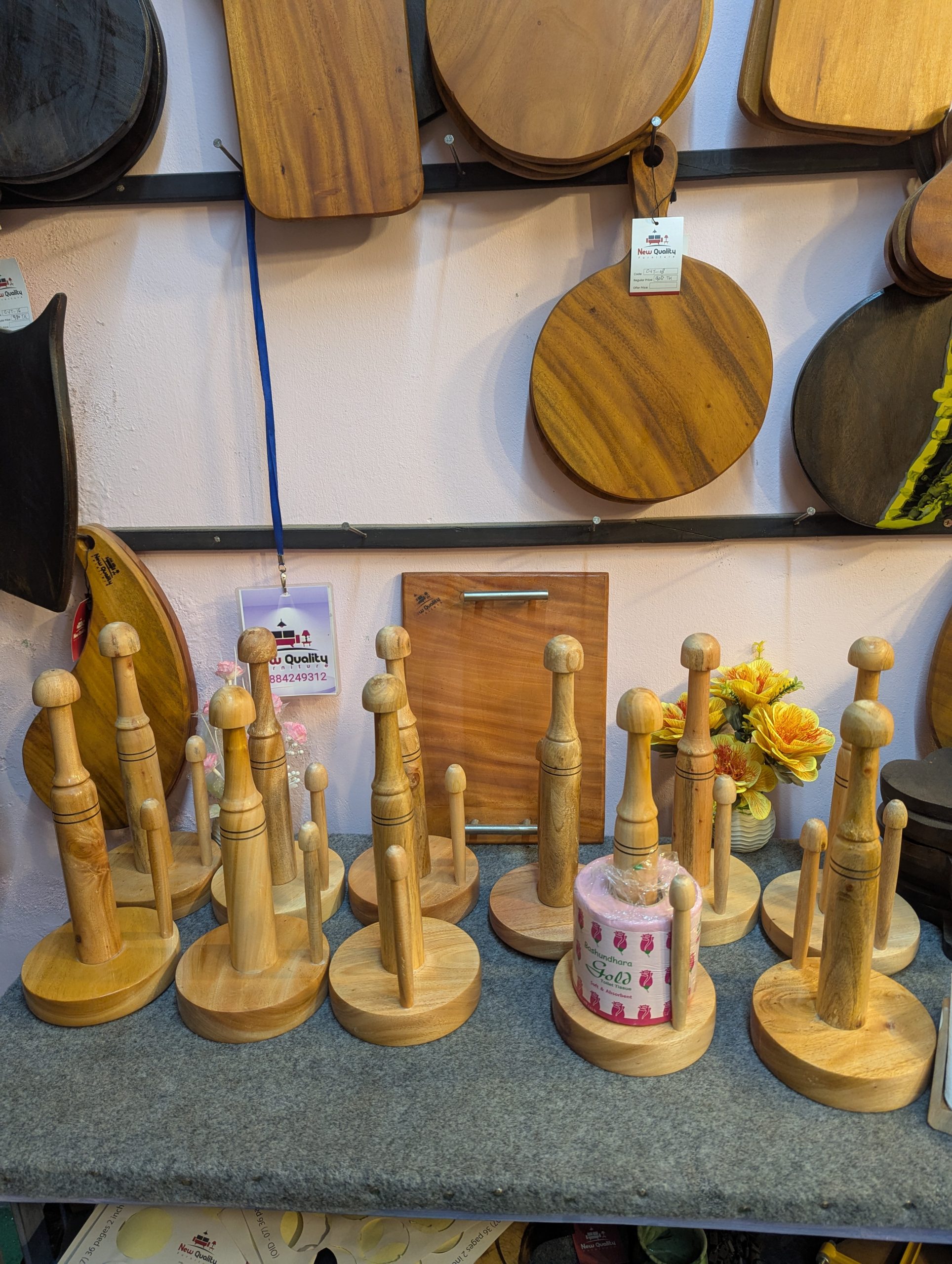 Wooden Tissue Holder [ RB-09]