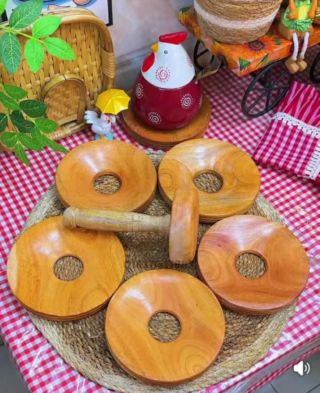 হাড়ি কম্বো / Kitchen Combo: 5PCS Pot Stand with Paratha & Bharta{RB-17/07}