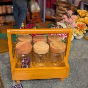 মিহগুনি মসলা জার সেট ৬ পিছের সেট [ RB-20]