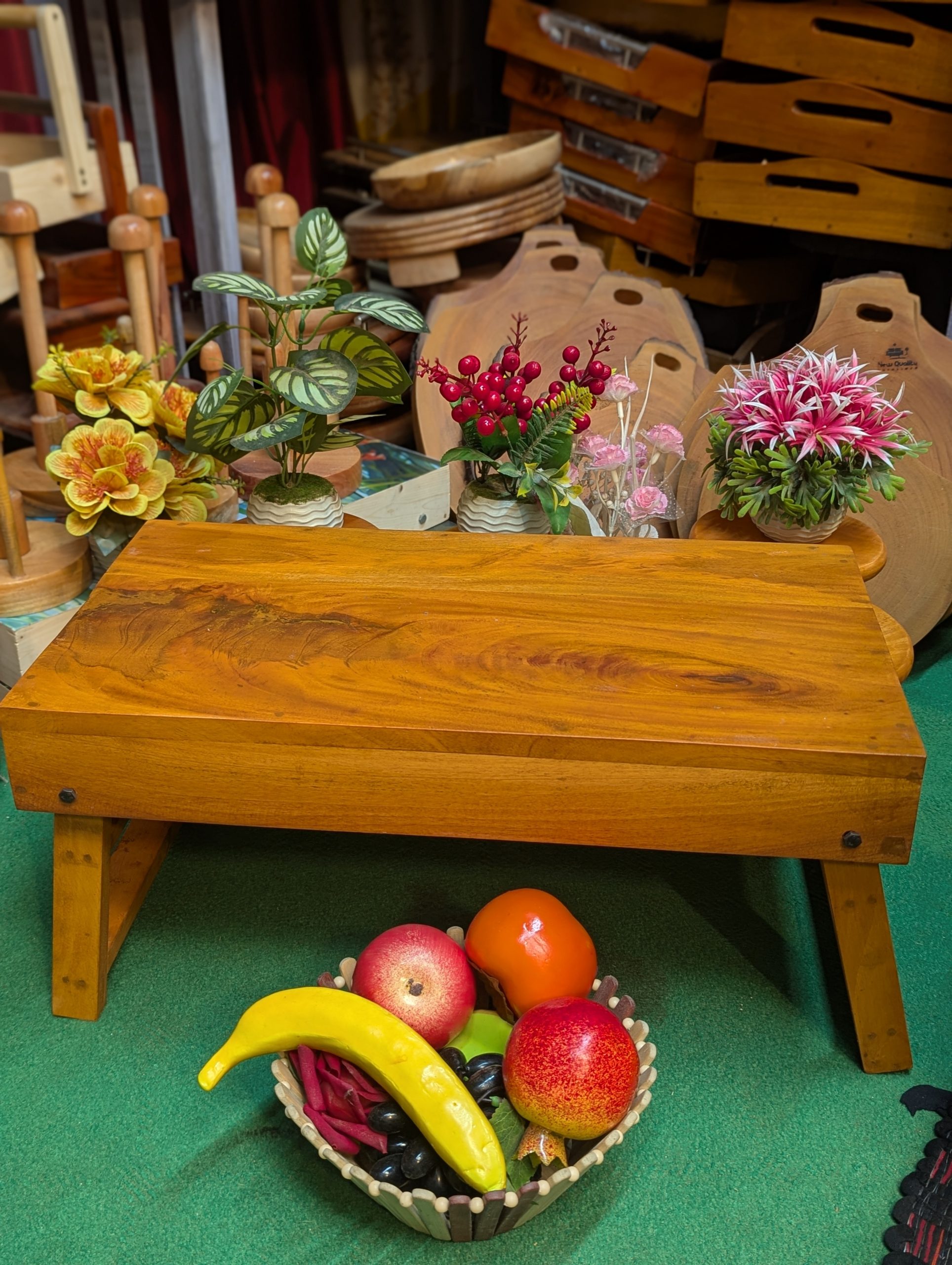 ল্যাপটপ টেবিল মিহগুনি কাঠের/ Laptop Table  [TB-4]