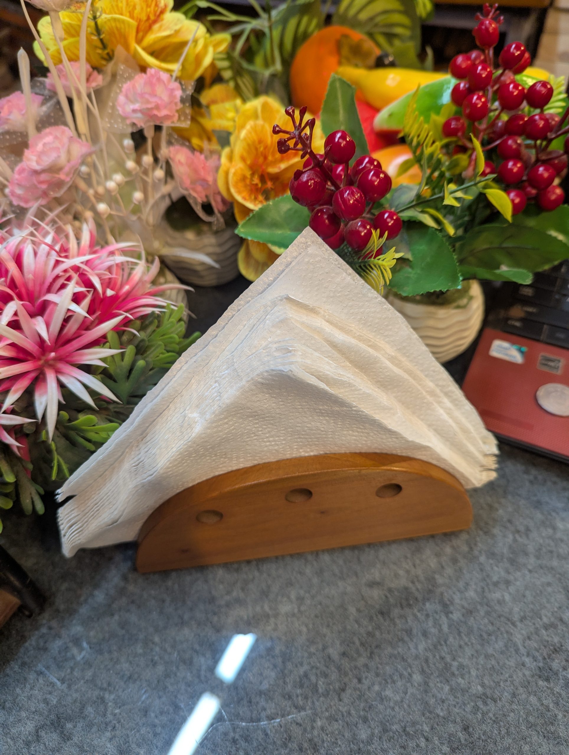 টেবিল টিসু ফুটা ডিজাইন / Wooden Tissue Holder [ RB-9]