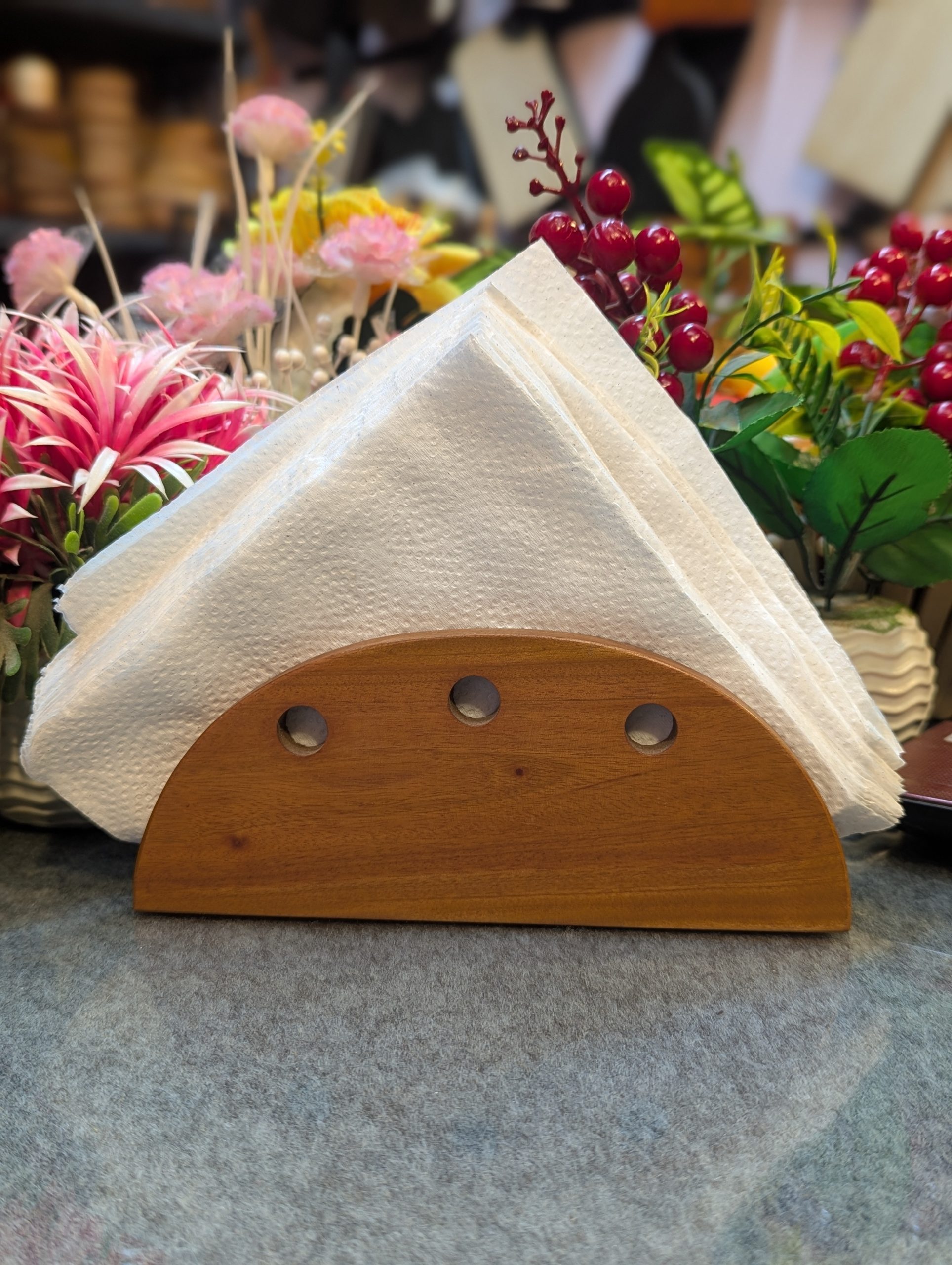টেবিল টিসু ফুটা ডিজাইন / Wooden Tissue Holder [ RB-9]